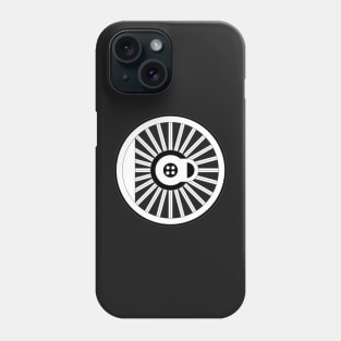 Locomotive Wheel Print Phone Case