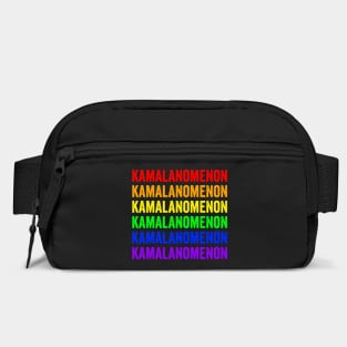 Kamalanomenon Kamala Nomenon Phenomenon, rainbow design. Distressed text in colorful letters. Kamalanomenon Bag