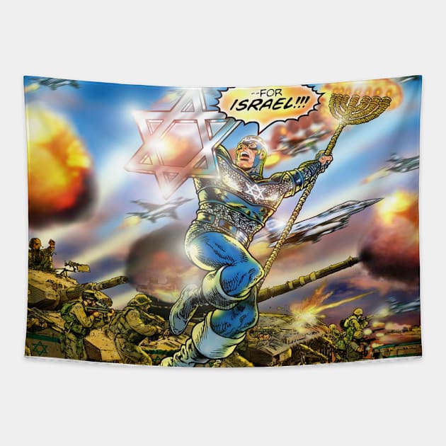 CAPT. ISRAEL horiz Tapestry by ArlenSchumer