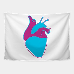 Minimalist Heart Art - Pocket Tapestry