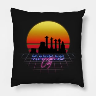 Kansas City Synthwave Pillow