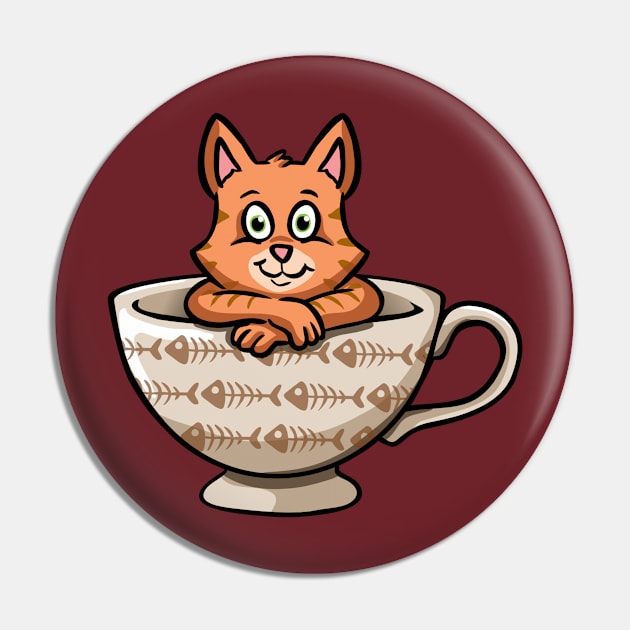 Cup of Kitty Pin by pimator24