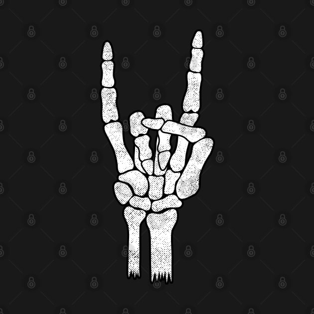 Skeleton Hand Rock Metal Sign by Creative Style