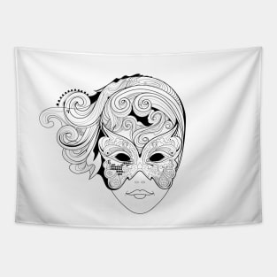 Venetian carnival mask Tapestry