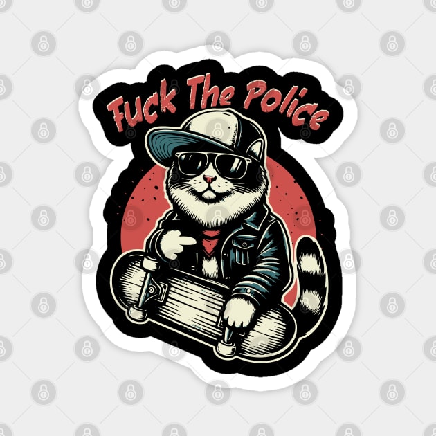 Fuck The Police Magnet by Trendsdk