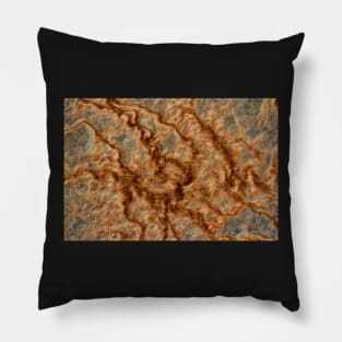 closeup view of natural patterns formed in thermal streams Pillow