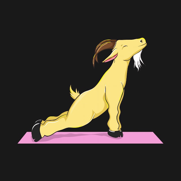 Funny Goat Yoga Gift  T-Shirt by Dr_Squirrel