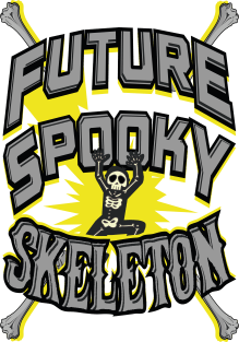 Halloween Future Spooky Skeleton Magnet