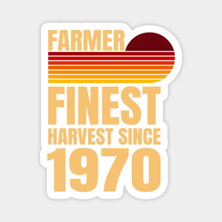 Farmer Finest Harvest Since 1970 Retro Design Magnet