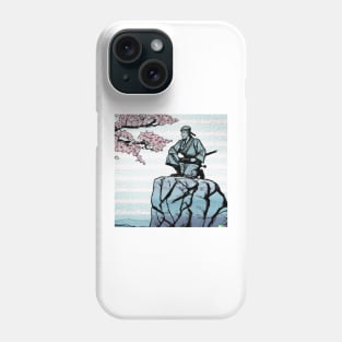 Japanese Samurai Resting Cherry Blossom Phone Case