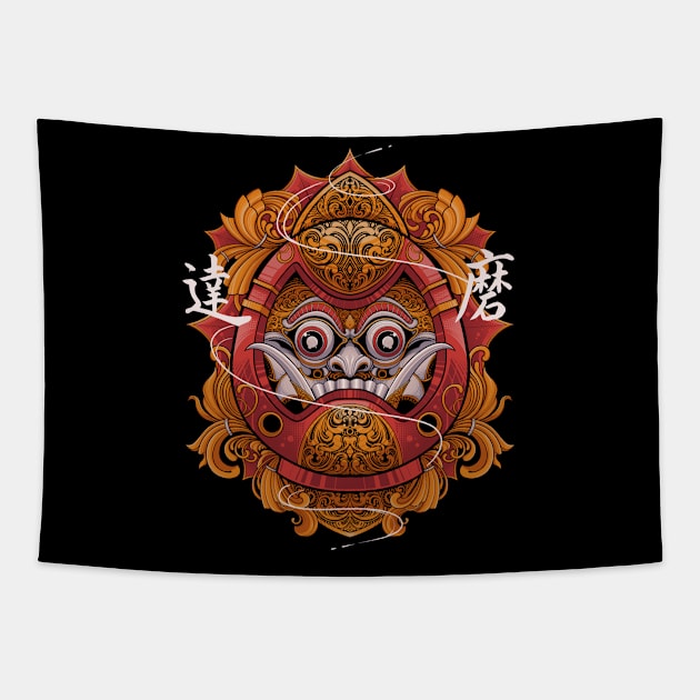 Daruma Tapestry by tegaart