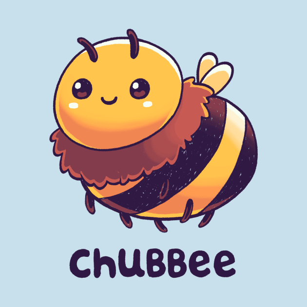 Chubbee // Chubby Bee, Kawaii, Animals by Geekydog