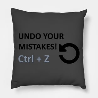 Ctrl-Z T-Shirt Pillow