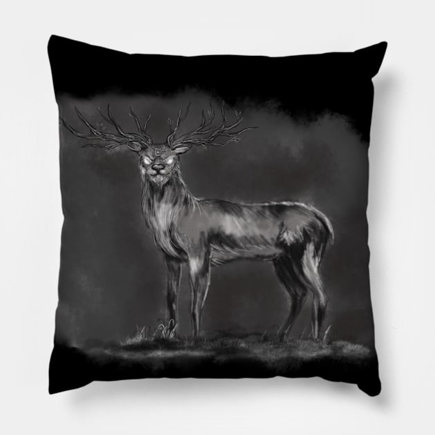 spirit of the forest Pillow by theerraticmind