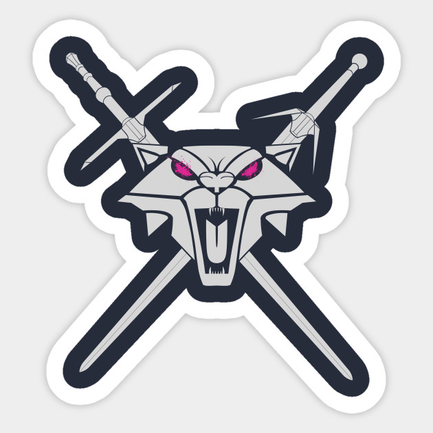 Killing Monsters Cat School Version The Witcher Sticker
