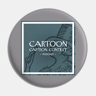 Cartoon Caption Contest Podcast Logo Pin