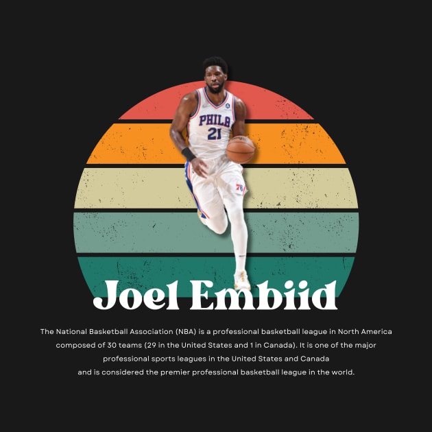 Joel Embiid Vintage V1 by Gojes Art