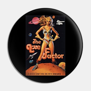 Vintage Science Fiction Movie Poster - The Love Factor Pin