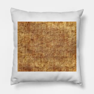 Beige, Egyptian-patterned coffee theme Pillow