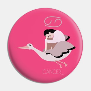 Cancer Cute Zodiac Horoscope Pin