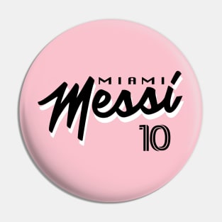 Inter Miami Messi Football Design Pin