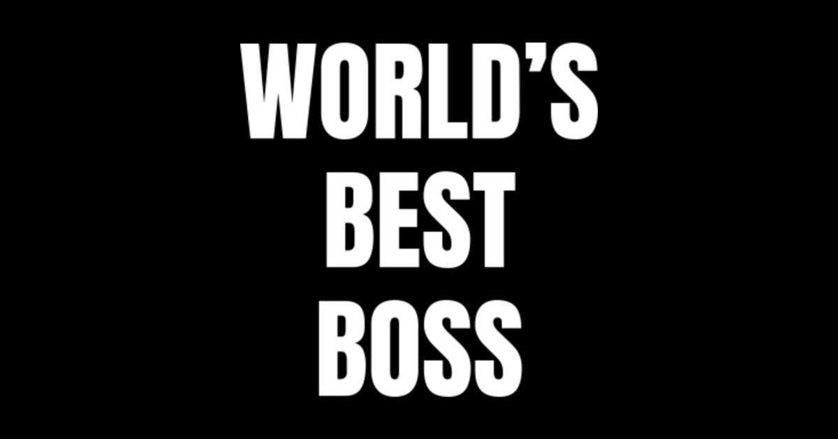 World's Best Boss (Black) Worlds Best Boss The Office TShirt