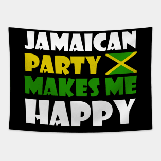 Jamaican Party Makes Me Happy, Jamaica Flag Tapestry