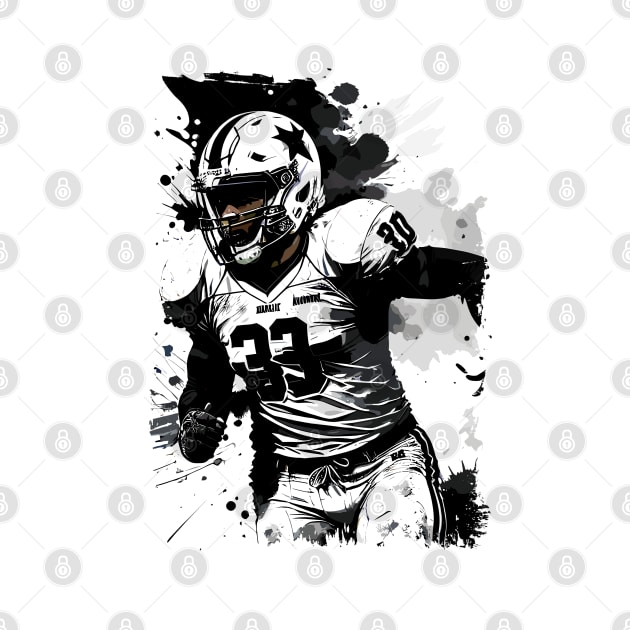 ✪ Football Player Portrait ✪ Abstract Splatter Art Illustration by Naumovski