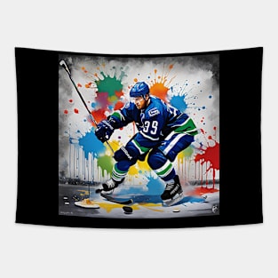 Hockey Player Tapestry