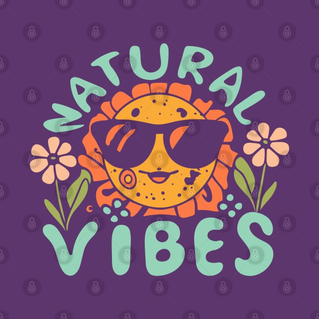 Natural Vibes Retro 70s Boho Sun by craftydesigns