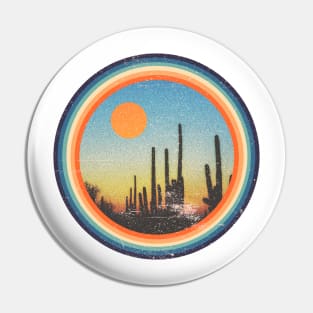 Vintage Desert landscape Pin