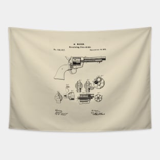 Revolver Patent Tapestry