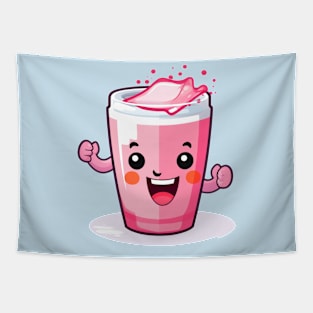 Soft drink cute T-Shirt cute giril Tapestry