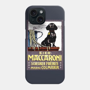 1910 Dachshund and Macaroni Phone Case