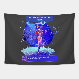 Genshin Impact Mona Retro RPG Tapestry