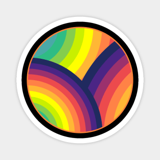 Abstract Circle Rainbow Magnet
