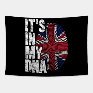 IT'S IN MY DNA British Flag England UK Britain Union Jack Tapestry