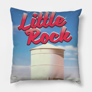 Little Rock Arkansas Travel poster. Pillow