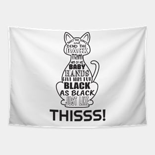 'Hocus Pocus Cat Spell' Cute Cats Adorable Tapestry