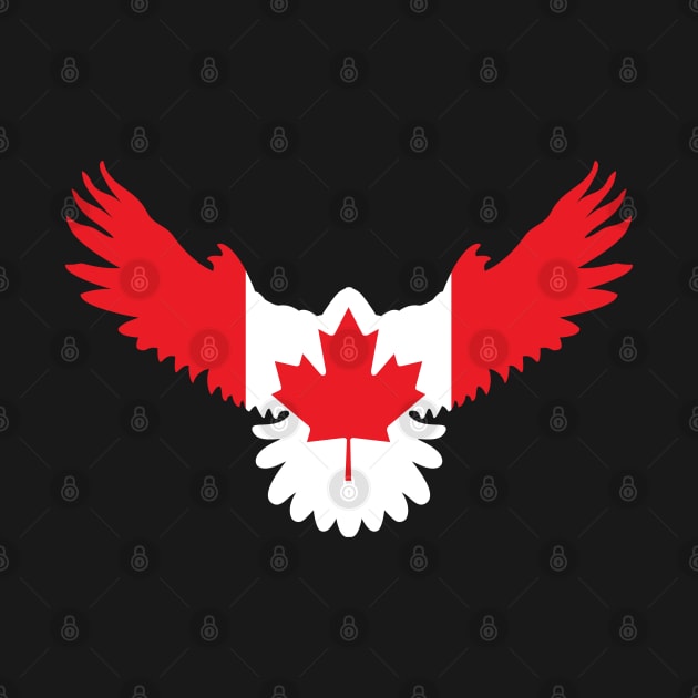 Eagle Canada Flag by mstory