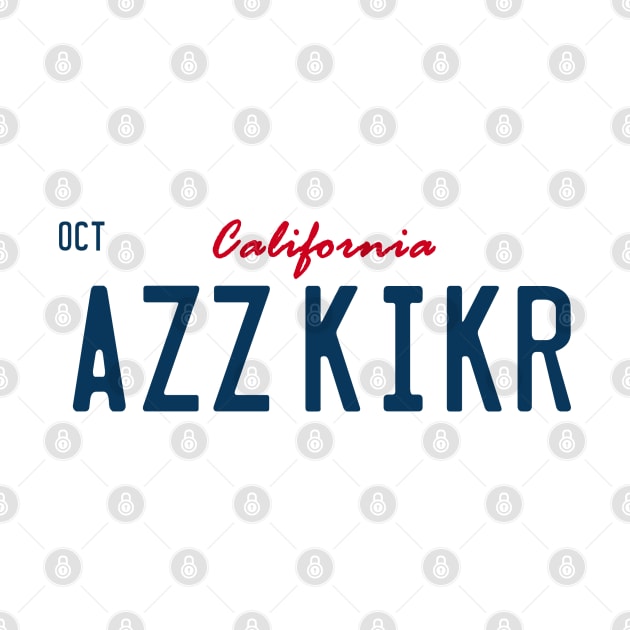 AZZ KICKR license plate from Con Air by hauntedjack