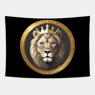 Regal Lion with Crown no.13 Tapestry