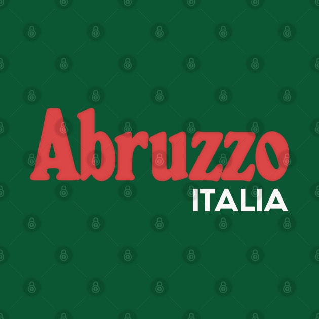 Abruzzo // Italia Typography Region Design by DankFutura