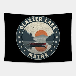 Glazier Lake Maine Sunset Tapestry