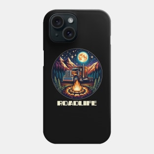 Semi truck roadlife Phone Case