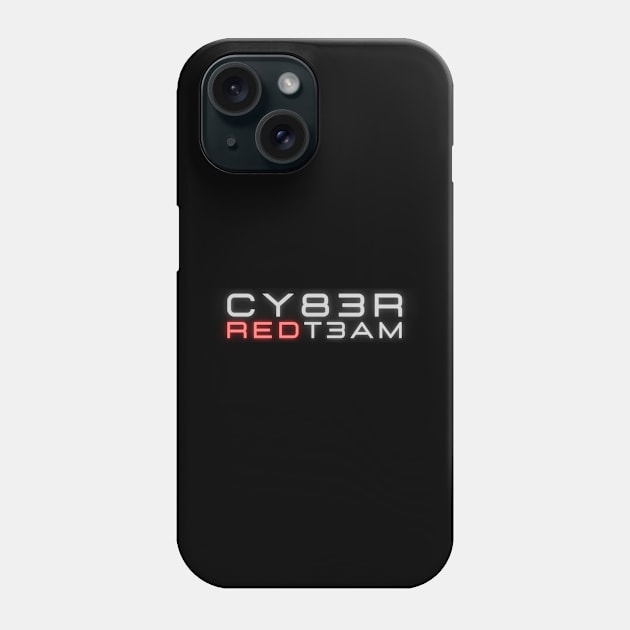 Cyber Team Red Phone Case by VIPprojects