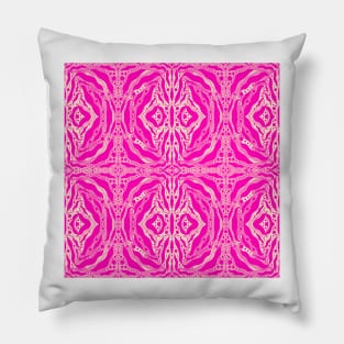 Pink tiger stripes Pillow