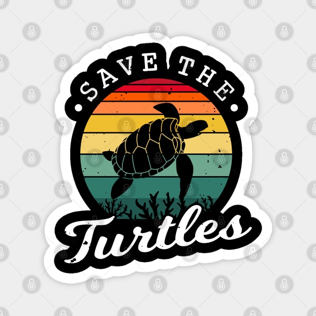 Save The Turtles Magnet by Cooldruck