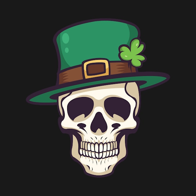 St Patricks Day Skull by Luxara