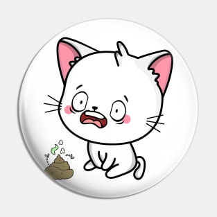 Funny angora cat smells poo poo Pin